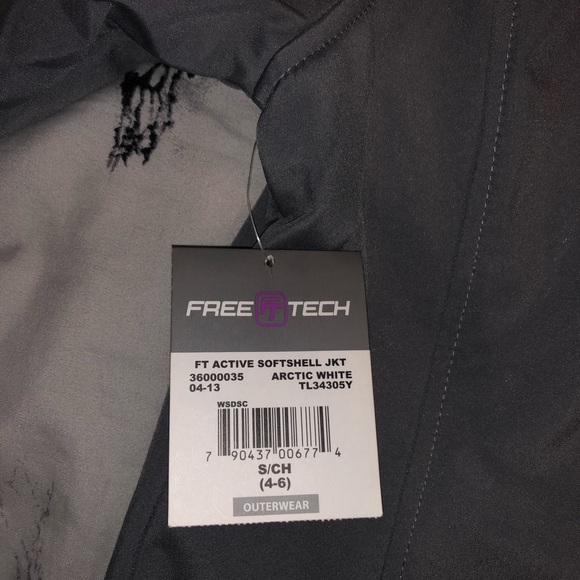 FreeTech active white/gray jacket - Picture 4 of 4